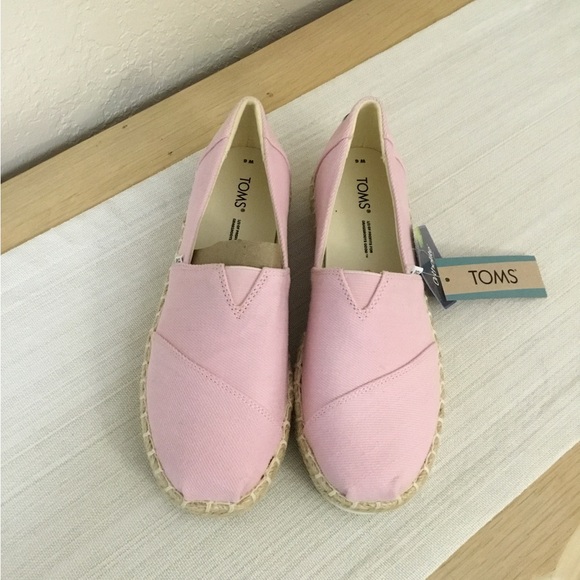 NEW TOMS Alpargata Platform Rope size 6 pink - Picture 6 of 8